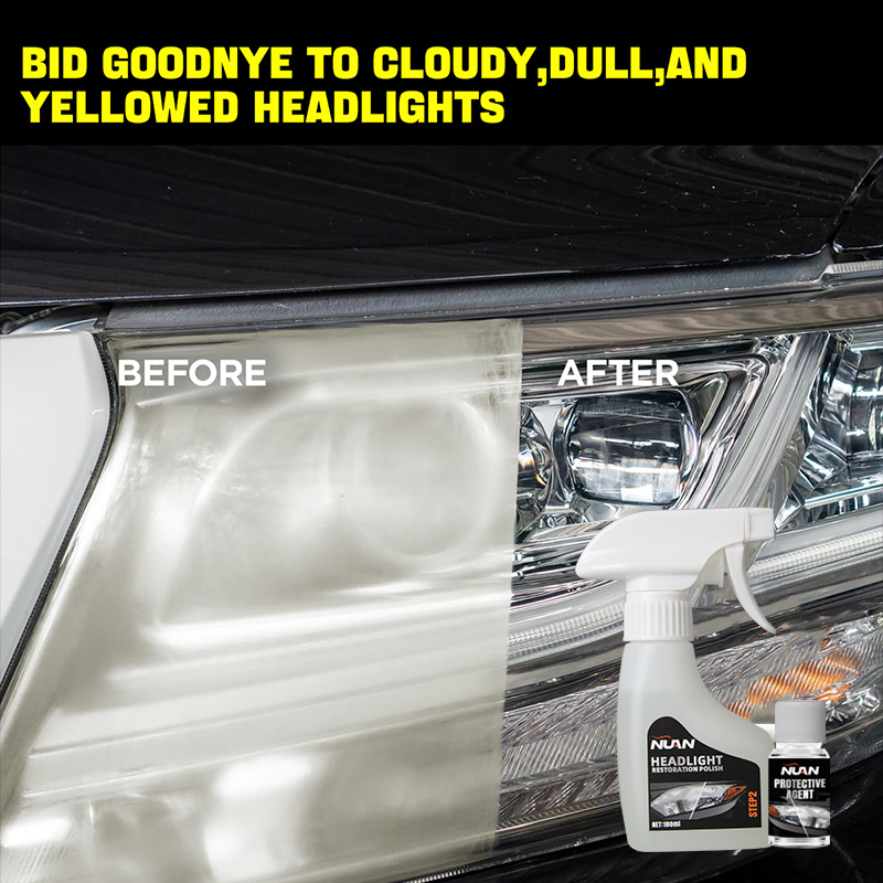 NUAN Headlight Restoration Kit - Complete 4-Step System-zz（30% OFF Sitewide!）