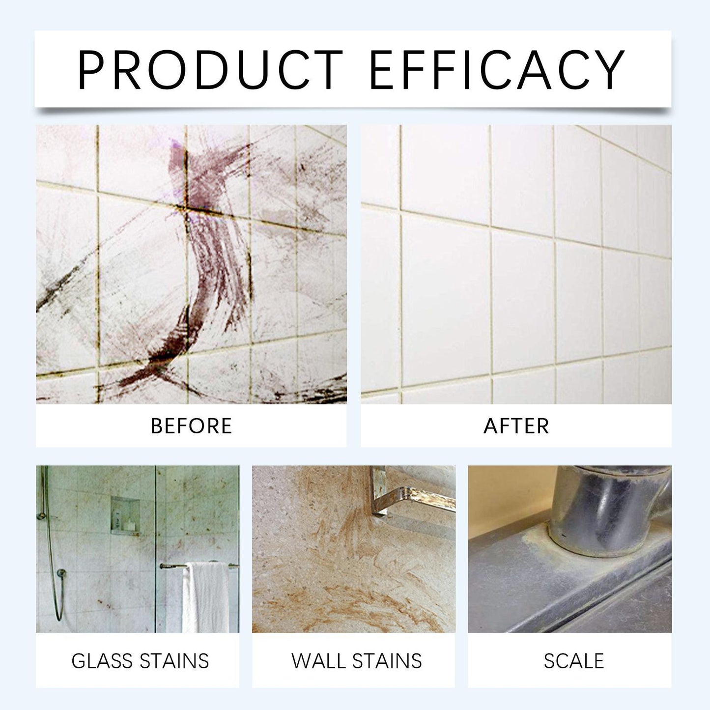 Bathroom Foam Cleaner – Perfect for Tubs, Showers, and All Surface Types!