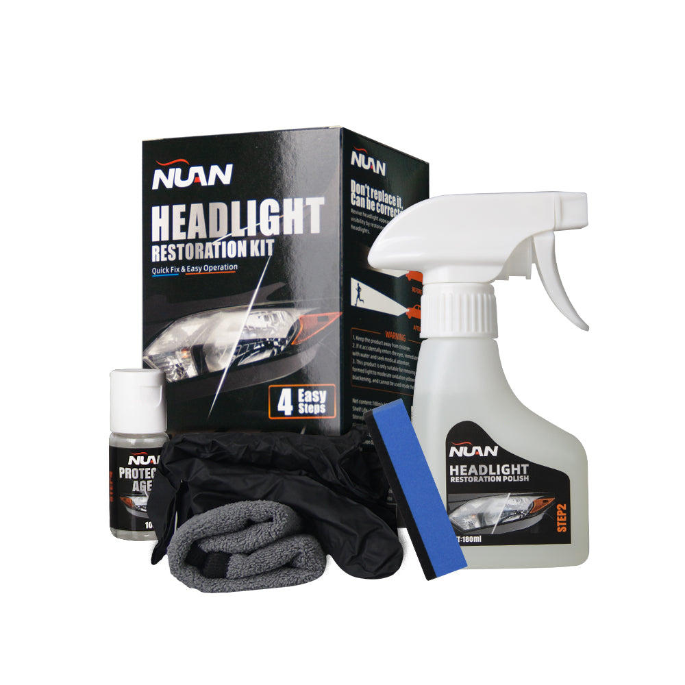 NUAN Headlight Restoration Kit - Complete 4-Step System-zz（30% OFF Sitewide!）