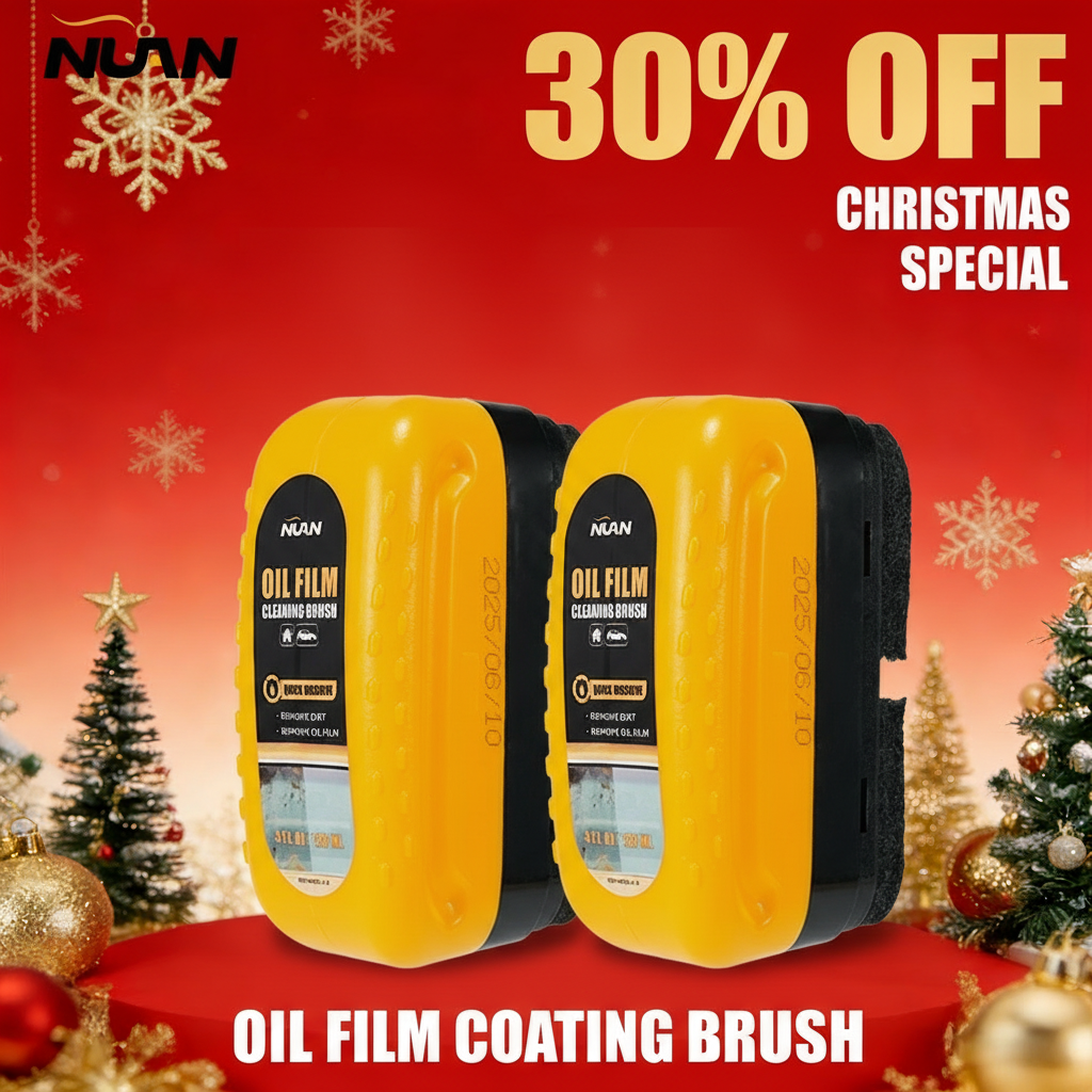 4K Christmas Oil Film Cleaning Brush Promotion