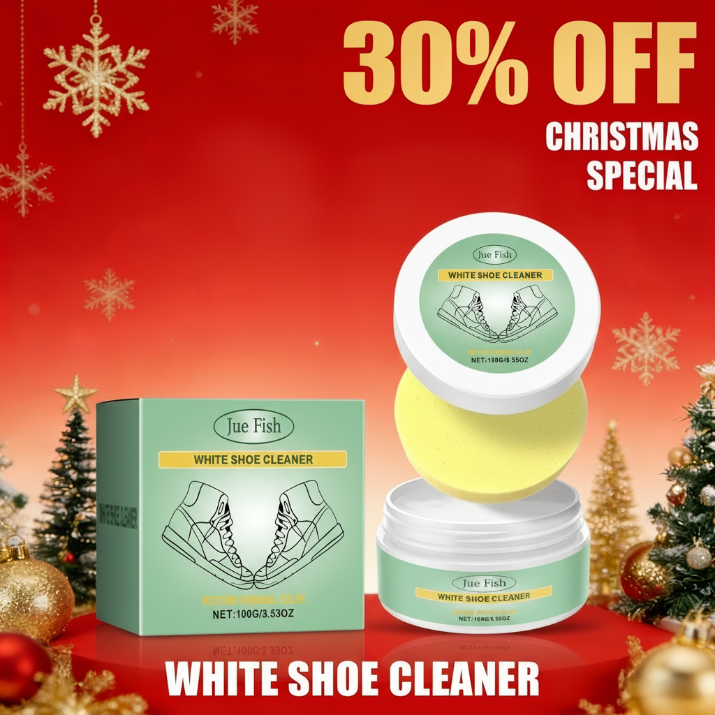 4K Christmas White Shoe Cleaner Promotion
