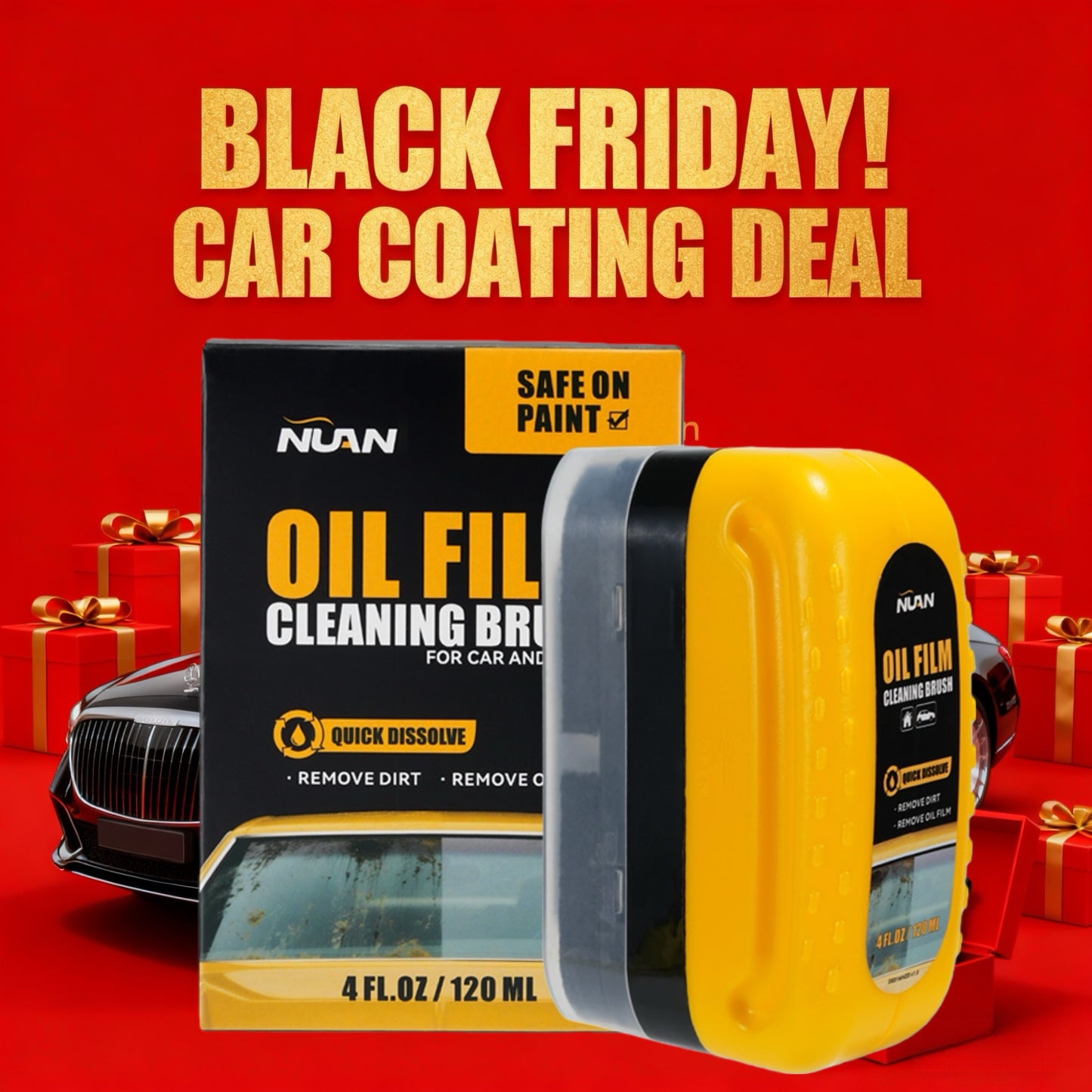 NUAN Windshield Cleaning Brush - Oil Film Remover-zz （30% OFF Sitewide!）