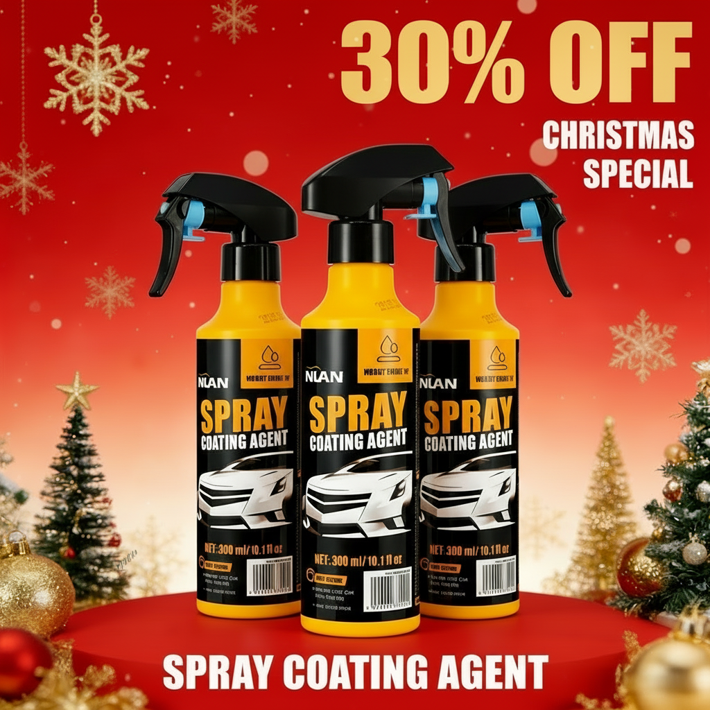 中间喷头向左的三瓶装促销图